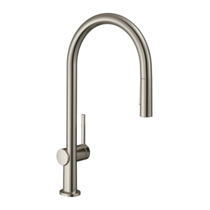 Hansgrohe Talis M54, kuchyňská páková baterie 210, vytahovatelná sprška, 2jet, sBox, vzhled nerezu, HAN-72801800