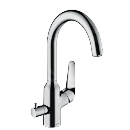 Hansgrohe Focus M42, dřezová baterie M424-H220 s uzavíracím ventilem, chromová, HAN-71803000