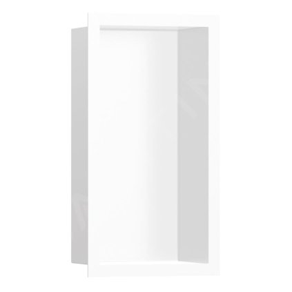 Hansgrohe XtraStoris Individual, výklenek do zdi s designovým rámem, 300x150x100 mm, matná bílá, HAN-56096700