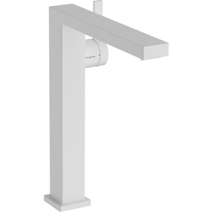 Hansgrohe Tecturis E, páková umyvadlová baterie 240 Fine CoolStart EcoSmart+ s odtokovou garniturou Push-Open, bílá matná, HAN-73070700