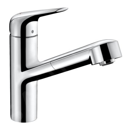 Hansgrohe Focus M42, dřezová baterie M427-H150 s výsuvnou sprškou, chromová, HAN-71814000