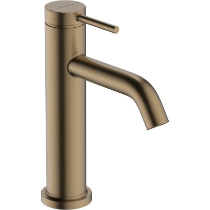 Hansgrohe Tecturis S, páková umyvadlová baterie 110 EcoSmart+ s odtokovou soupravou, kartáčovaný bronz, HAN-73310140