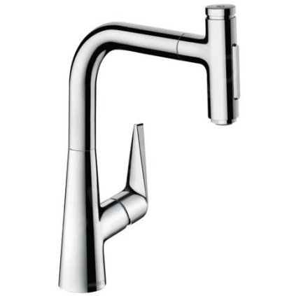 Hansgrohe Talis Select M51, dřezová baterie M5117-H220 s výsuvnou sprškou, sBOX, chromová, HAN-73868000
