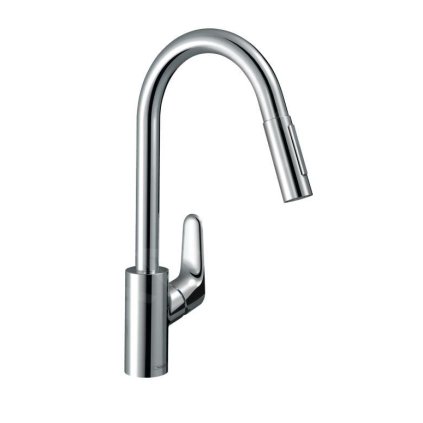Hansgrohe Focus M41, dřezová baterie M4116-H240 s výsuvnou sprškou, sBOX, chromová, HAN-73880000