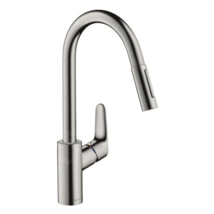 492494 hansgrohe focus m41 drezova bateria m4116 h240 s vysuvnou sprskou sbox vzhlad nehrdzavejucej ocele han 73880800