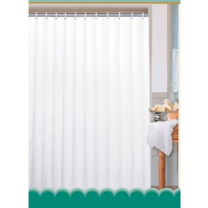 Aqualine, Závěs 180x180cm, 100% polyester, jednobarevný, bílá, 0201103 B