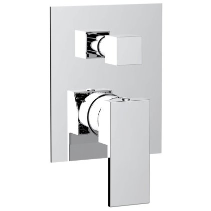 Sapho, CUBEMIX podomítková sprchová baterie, 2 výstupy, chrom, CM042