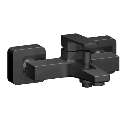 Sapho, TURSI nástěnná vanová baterie, černá matná, TI010B