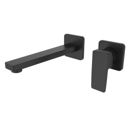 Sapho, TURSI podomítková dvouprvková umyvadlová baterie, černá matná, TI018B