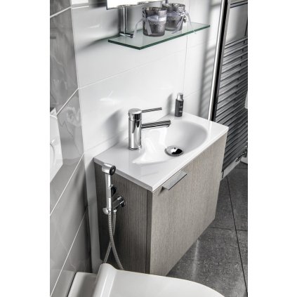 Sapho, Koupelnový set LATUS IV 50,5, dub stříbrný, KSET-080