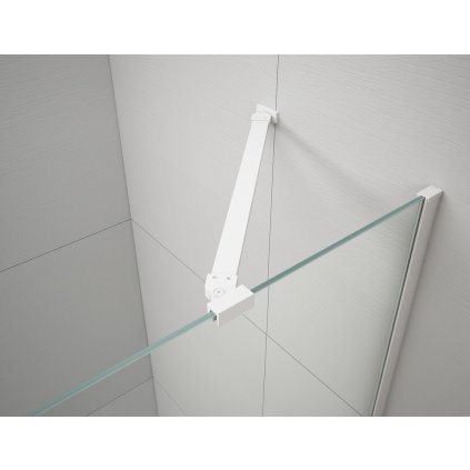 Polysan, FISA stěnový profil a vzpěra, bílá mat, FS8032