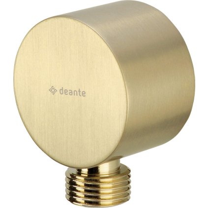Deante Cascada, kulatý úhlový konektor, zlatá matná, DEA-NAC_R54K
