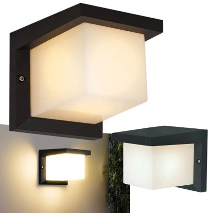 Toolight, nástěnné svítidlo 16x16x19 cm, 1xE27, RSL014-1W, černá matná, OSW-10245