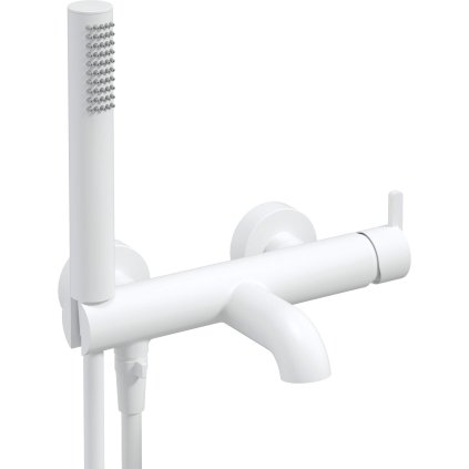 Bath mixer, with shower set