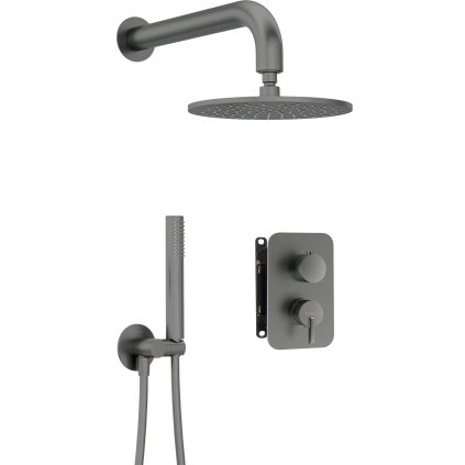 Concealed shower set, with mixer BOX - with shower head