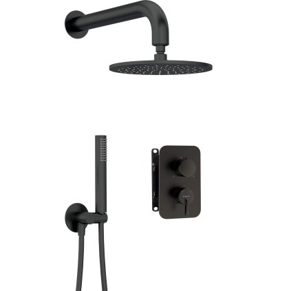 Concealed shower set, with mixer BOX - with shower head