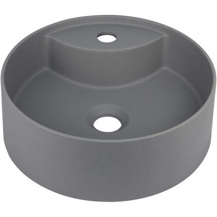 419173 deante silia umyvadlo na dosku s otvorom na bateriu 360x360x125mm antracitova metaliza dea cqs tu4b