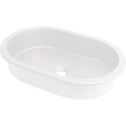 Granite washbasin, undermount/inset, oval