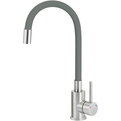 Kitchen tap, with bendable spout