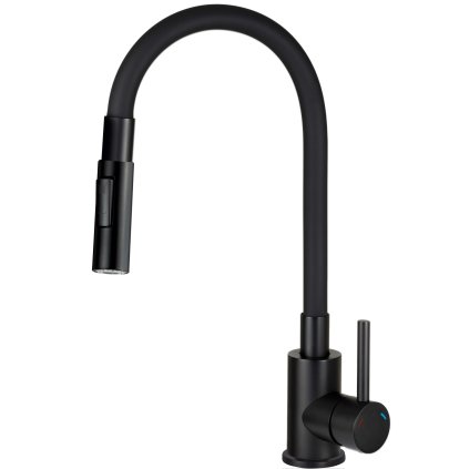 Kitchen tap, with bendable spout - 2 stream types