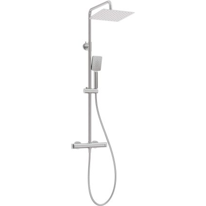 Shower column, with shower mixer, thermostatic