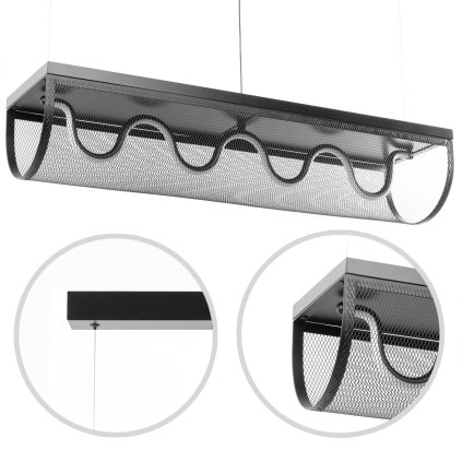 Toolight, LED stropní svítidlo 27W APP1409-CP, černá, OSW-063952