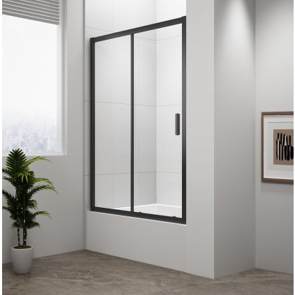 504418 polysan deep black sprchove dvere 1100x1650mm cire sklo md1116b