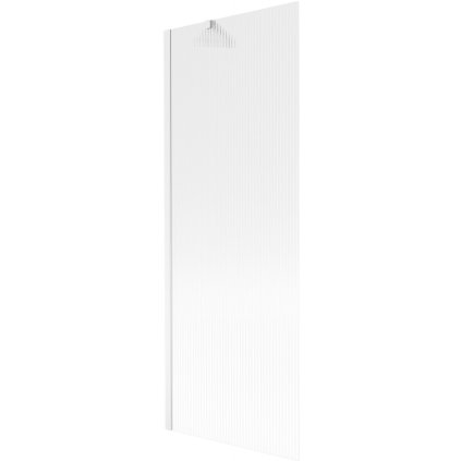 503638 mexen next vanova zastena 1 kridlova 70 x 150 cm fixne kridlo 6 mm sklo s pruhmi biely profil 895 070 000 00 09 20