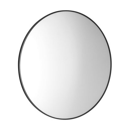 Sapho, AROWANA kulaté zrcadlo v rámu ø 80cm, černá mat, AWB080