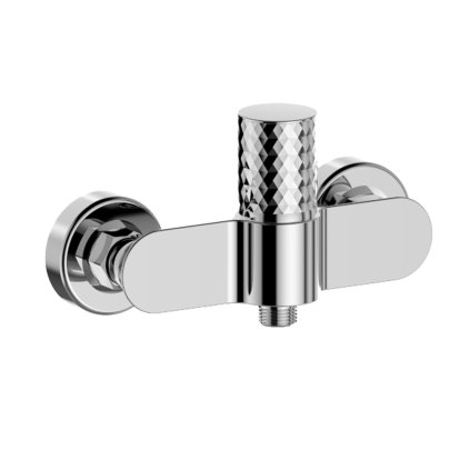 Mereo, Sprchová nástěnná baterie, Viana diamant, bez příslušenství, 150 mm, chrom, MER-CBE60103A