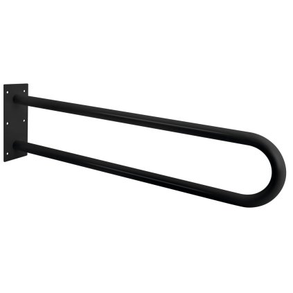 Sapho, HANDICAP opěrné madlo tvar U 600mm, černá mat, XH538B