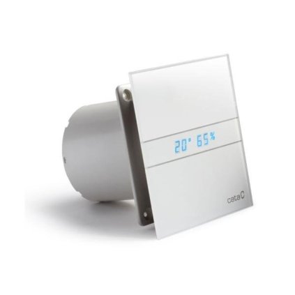 Cata, E-100 GTH koupelnový ventilátor axiální s automatem, 4W/8W, potrubí 100mm, bílá, 00900200
