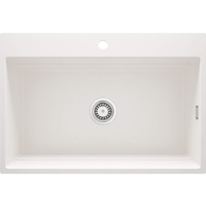 513685 deante magnetic 1 komorovy granitovy drez 760x520x220mm biela matna dea zrm a10b