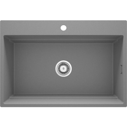 513703 deante magnetic 1 komorovy granitovy drez 760x520x220mm seda metaliza dea zrm s10b