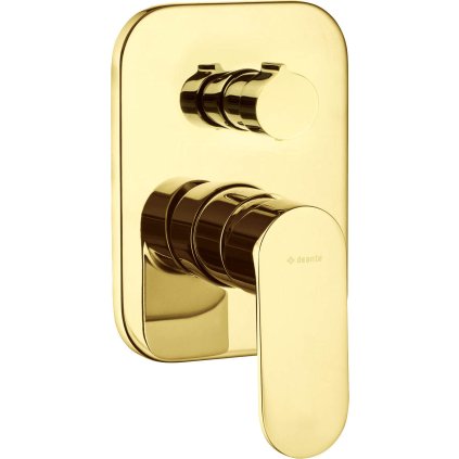 Deante Alpinia, vanová/sprchová baterie pod omítku, 2-výstupová, zlatá lesklá, DEA-BGA_Z44P