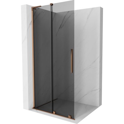 509104 mexen velar l posuvna sprchova zastena walk in 110 x 200 cm 8mm sede sklo ruzove zlato 871 110 003 43 60