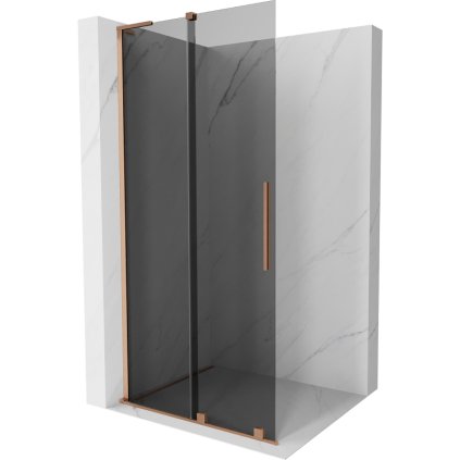509110 mexen velar l posuvna sprchova zastena walk in 90 x 200 cm 8mm sede sklo medena matna 871 090 003 43 65