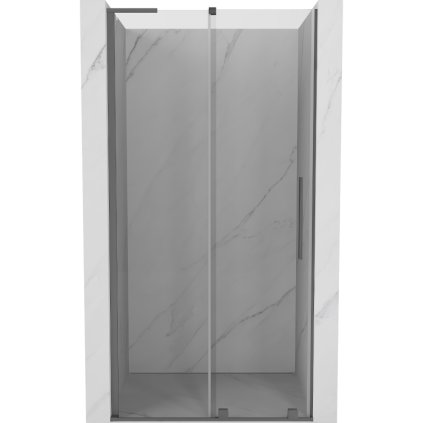 508012 2 mexen velar l posuvne sprchove dvere do otvoru 100 cm 8mm cire sklo bruseny grafit 871 100 003 01 95