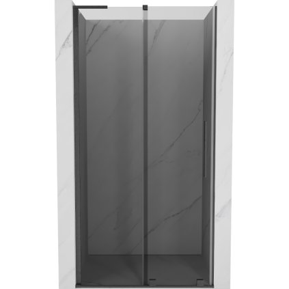 Mexen Velar L, posuvné sprchové dveře do otvoru 120 cm, 8mm šedé sklo, grafit broušený, 871-120-003-41-66