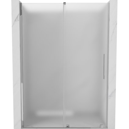 Mexen Velar, posuvné sprchové dveře do otvoru 150 cm, 8mm sklo námraza, chromová, 871-150-000-31-01