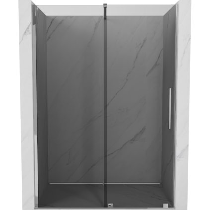 Mexen Velar, posuvné sprchové dveře do otvoru 150 cm, 8mm šedé sklo, chromová, 871-150-000-41-01