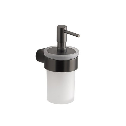 Gedy, PIRENEI dávkovač mýdla, mléčné sklo, gun metal, PI8181