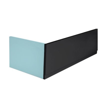 Polysan, PLAIN panel čelní 160x59cm, černá mat, pravý, 72768.21