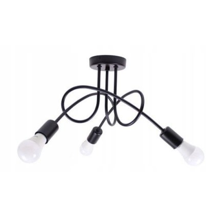 Toolight Paradise, stropní svítidlo 3xE27 392227, černá, OSW-04009