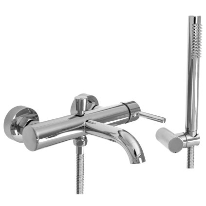 Rea Lungo - vanová baterie + ruční sprchový set, chrom, REA-B6641