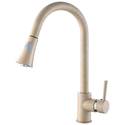 Laveo Daru, kuchyňská baterie stojící h-410, béžová, LAV-BLD_469D