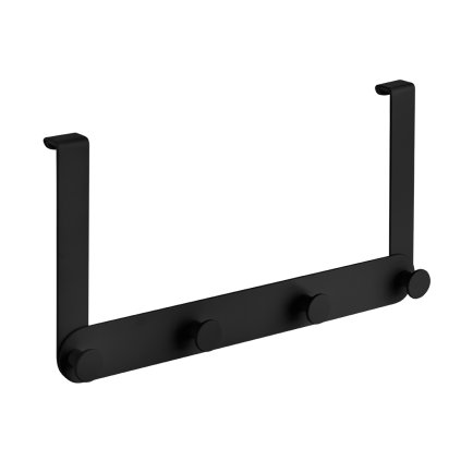 Laveo Miri, 4-háčkový věšák na ručníky, černá, LAV-ALM_715S