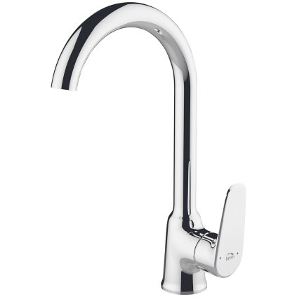 Laveo Rondo, kuchyňská baterie stojící h-302, chromová, LAV-BLX_068D