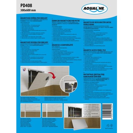 526585 aqualine magneticke dvierka pod obklady 300x600 pd408