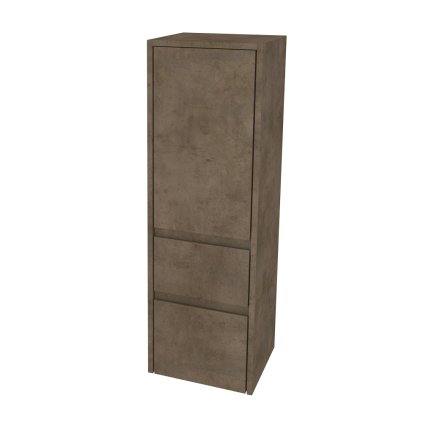 591268 mereo mereo opto kupelnova skrinka vysoka 125 cm prave otvaranie multidecor beton chicago tmavosivy mer cn995pbcs2